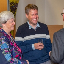 Enjoying refreshments